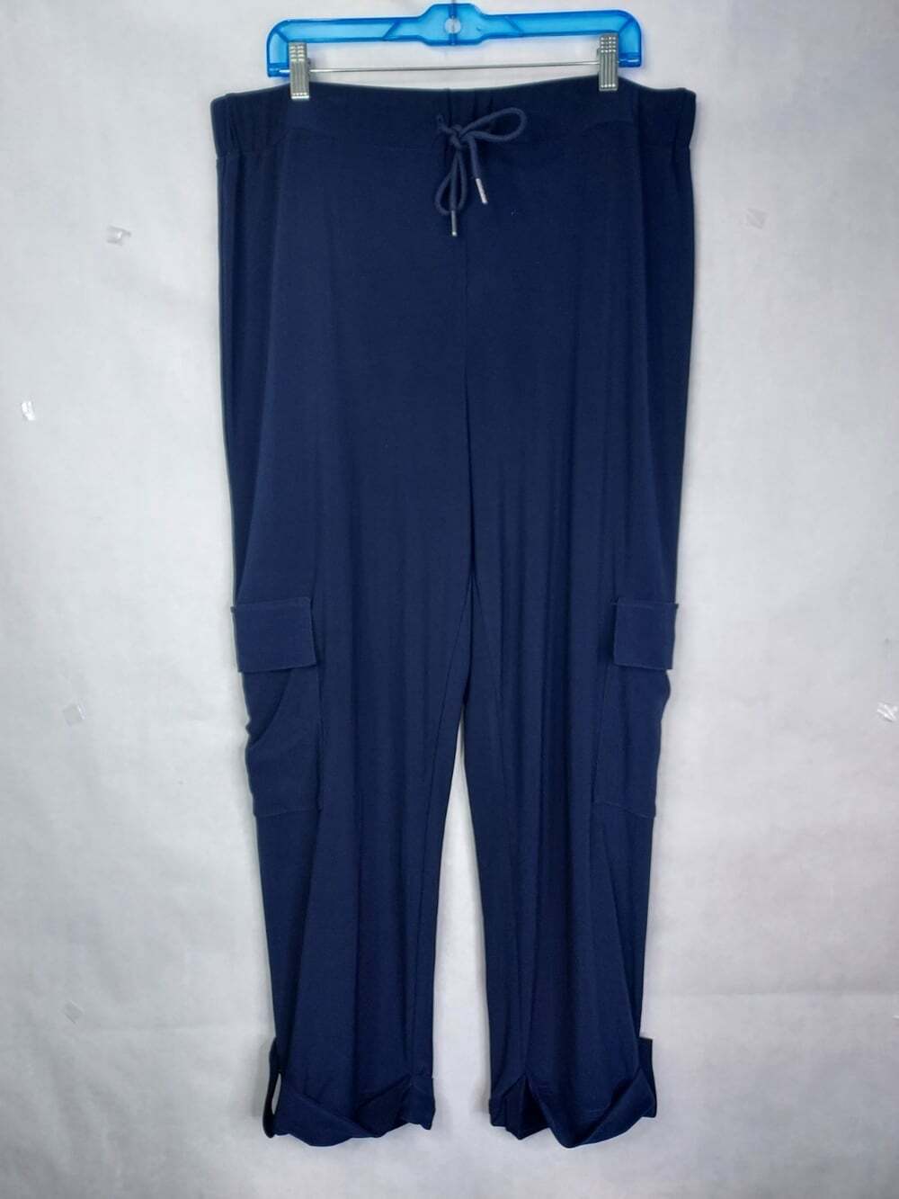Joseph Ribkoff Cargo Pants Women's Plus 18 Hi-Rise Tapered Crop Pull On Preppy